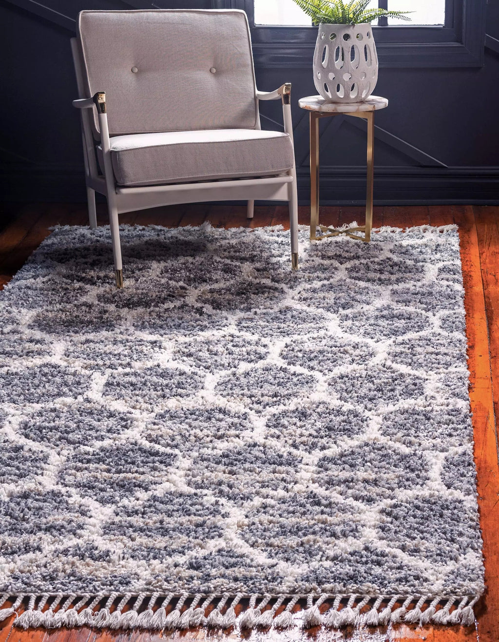 Broderick - Modern Pattern Shaggy Rug