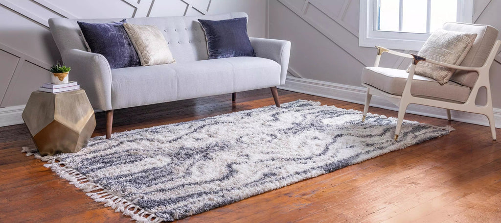 Quinten - Marble Color-Mix Shaggy Rug