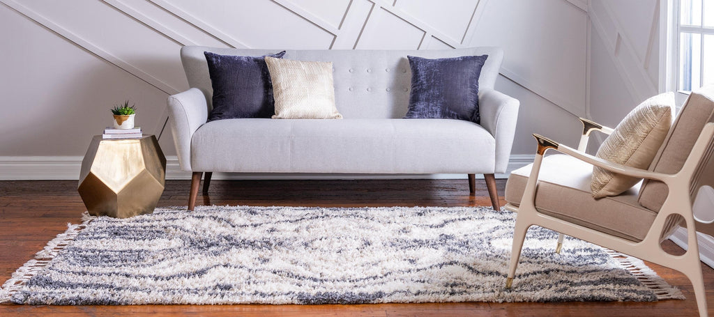 Quinten - Marble Color-Mix Shaggy Rug