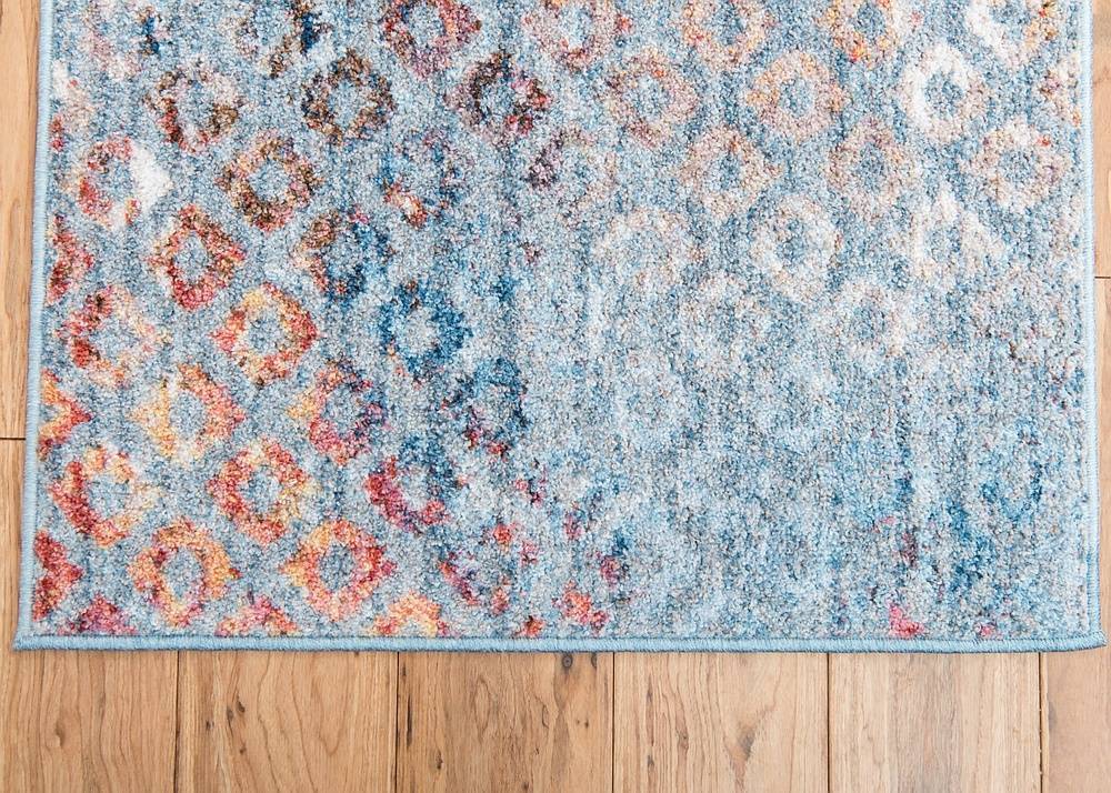 Devan - Rainbow Square-Pattern Rug