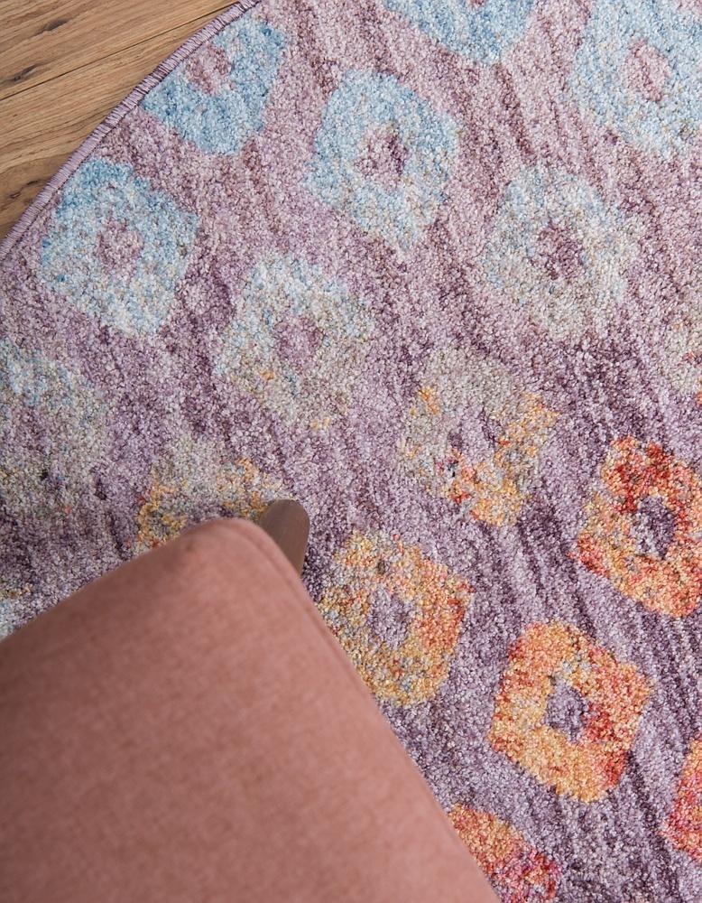Devan - Rainbow Square-Pattern Rug