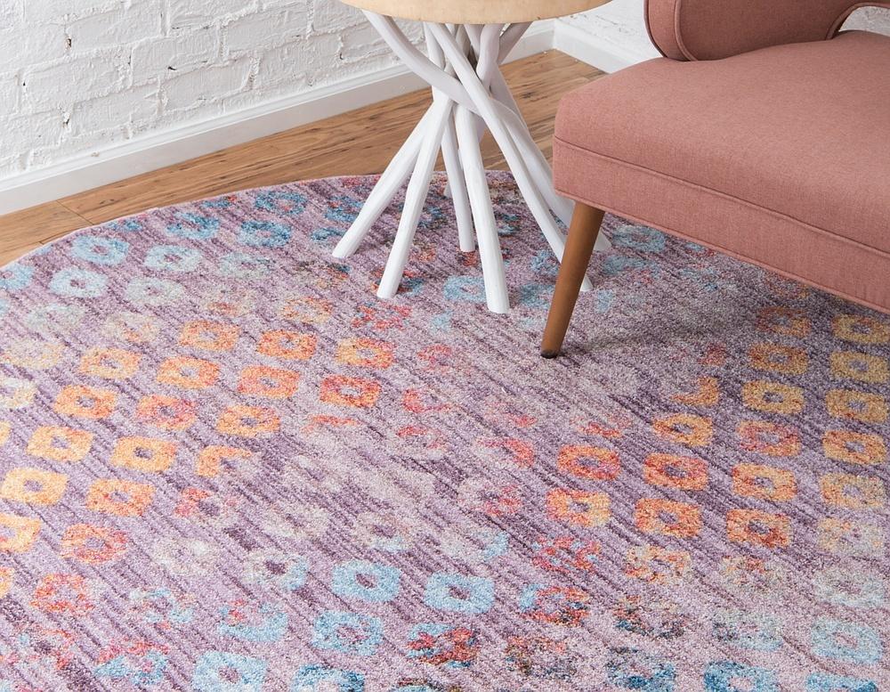 Devan - Rainbow Square-Pattern Rug