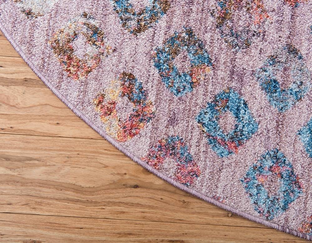 Devan - Rainbow Square-Pattern Rug