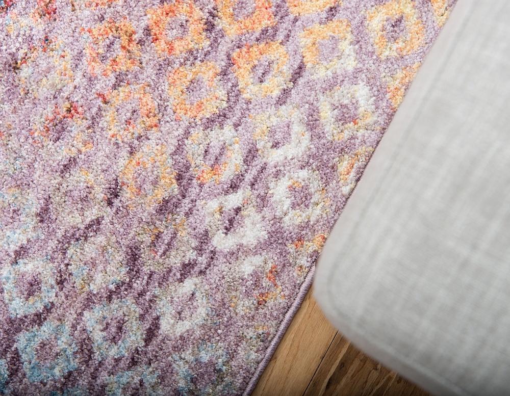 Devan - Rainbow Square-Pattern Rug