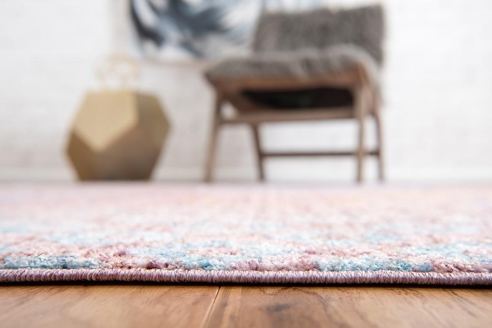 Devan - Rainbow Square-Pattern Rug