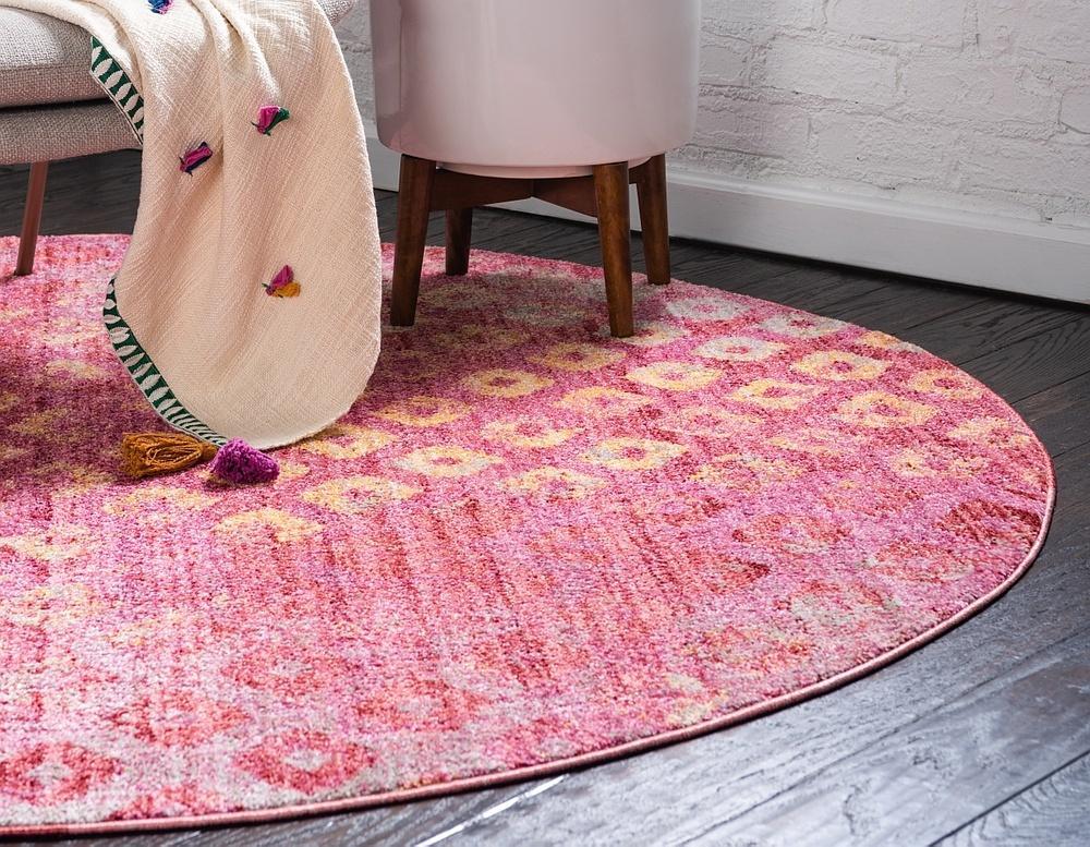 Devan - Rainbow Square-Pattern Rug