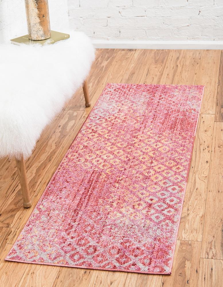Devan - Rainbow Square-Pattern Rug
