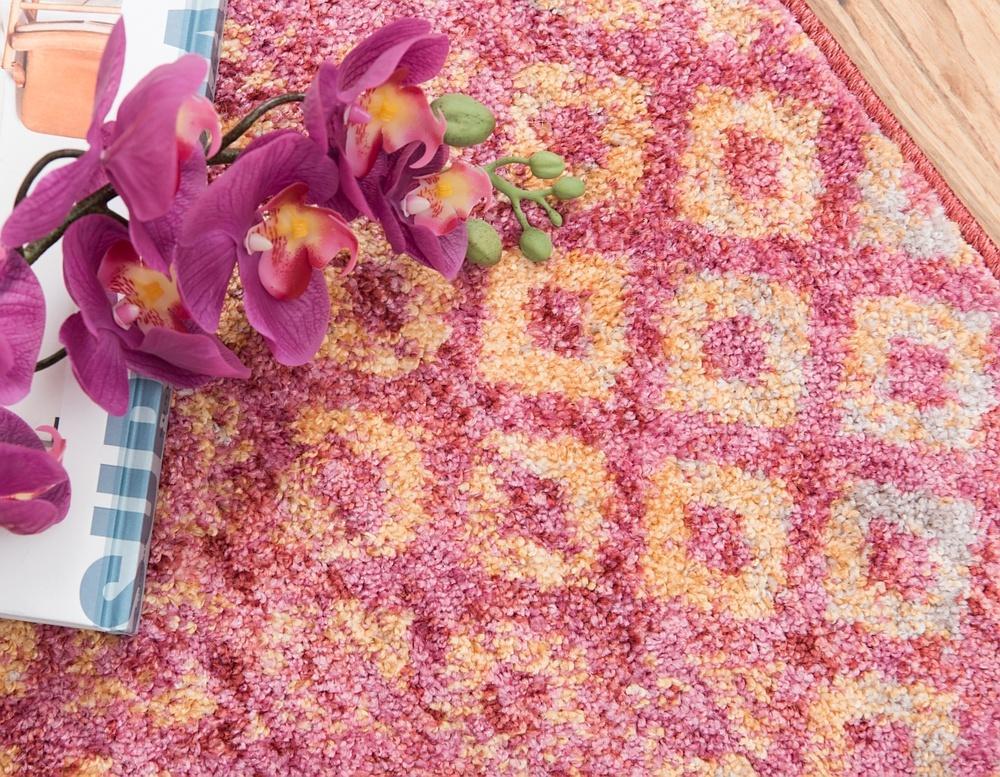 Devan - Rainbow Square-Pattern Rug