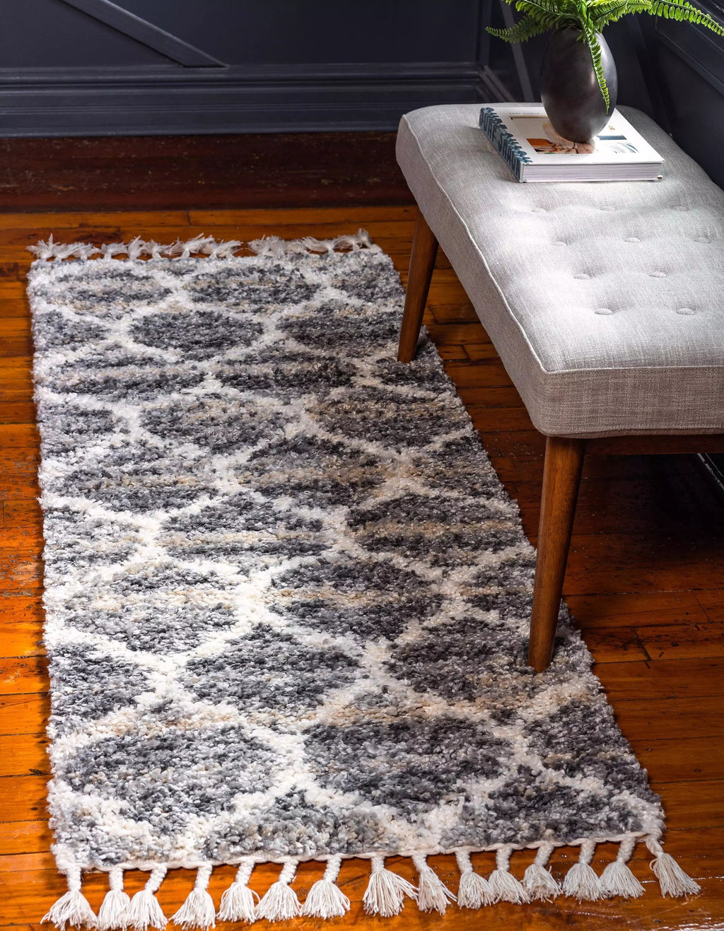 Broderick - Modern Pattern Shaggy Rug