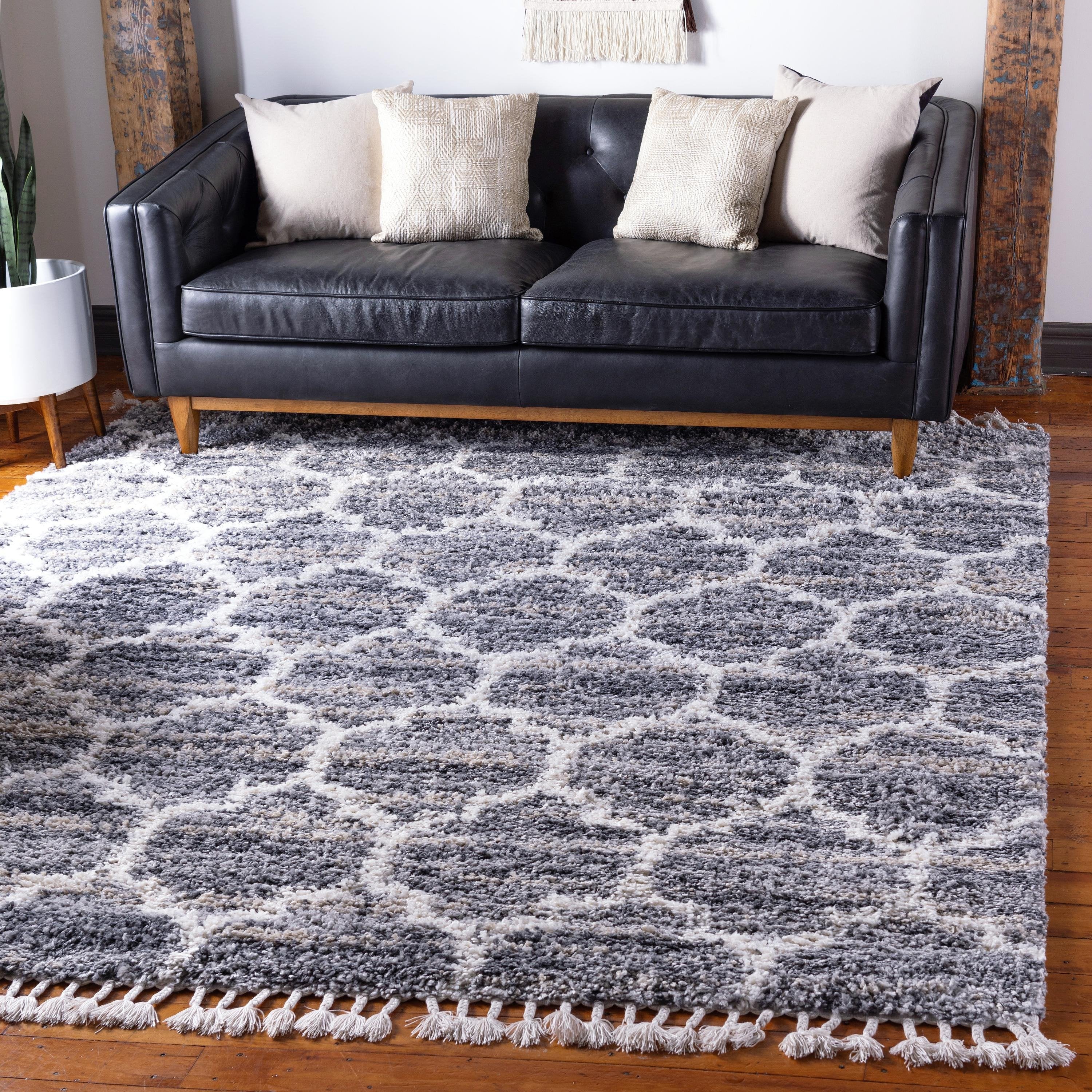 Broderick - Modern Pattern Shaggy Rug