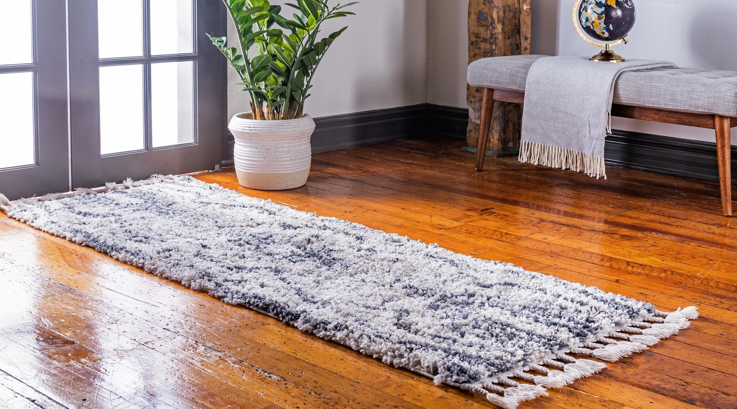 Quinten - Marble Color-Mix Shaggy Rug