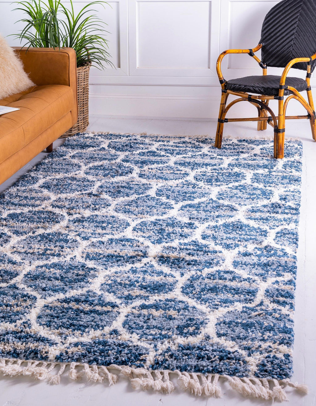 Broderick - Modern Pattern Shaggy Rug