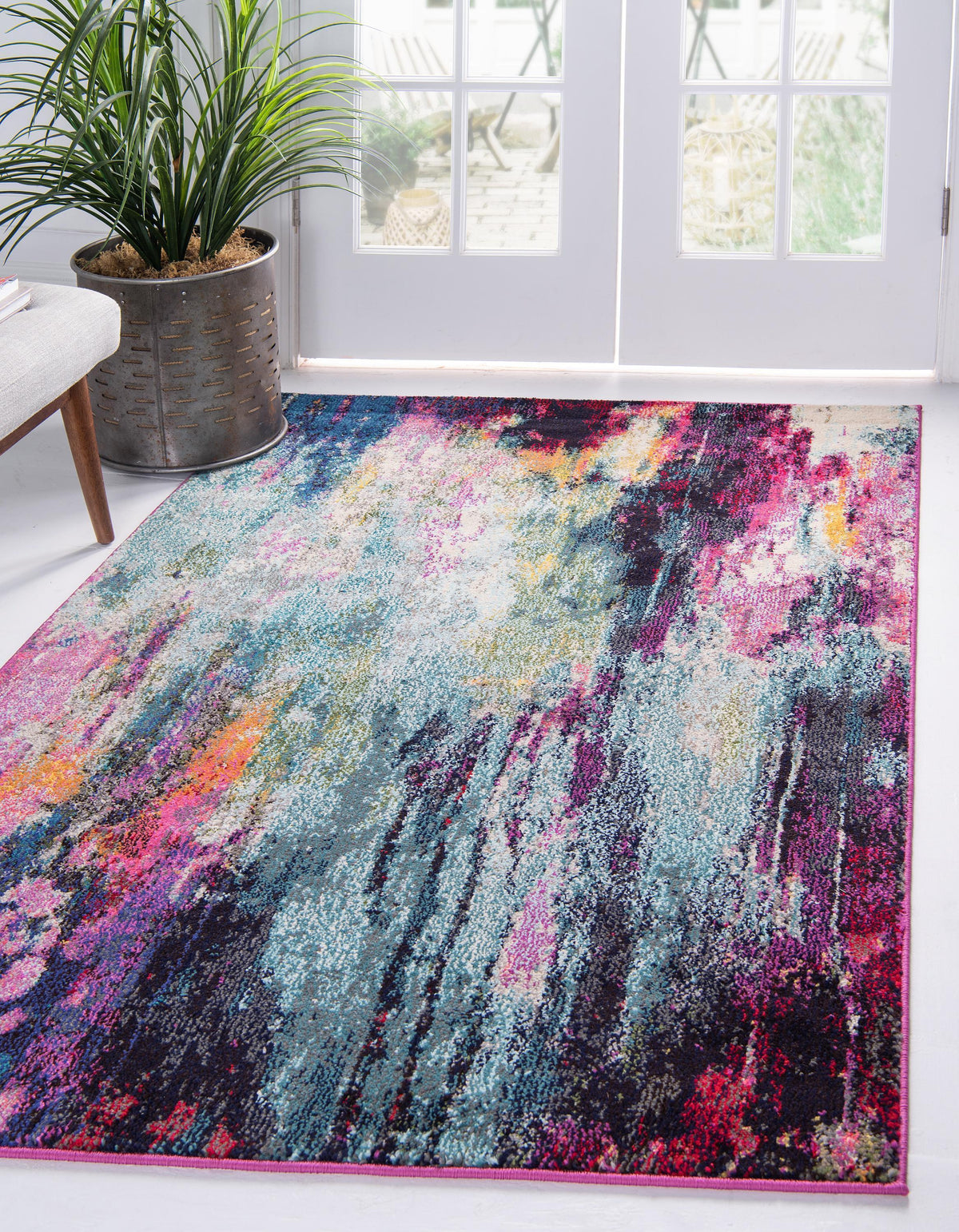 Corban - Watercolor Purple Rug