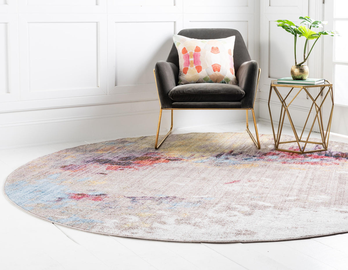 Ethen - Modern Grey Paint-Splatter Rug