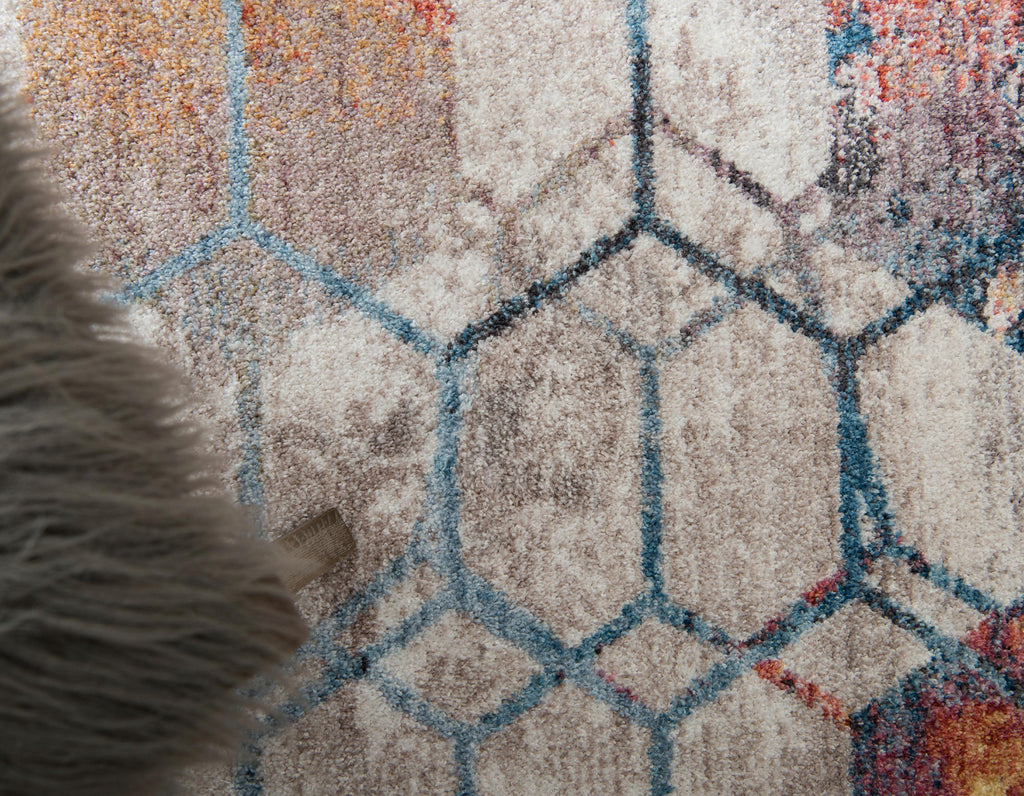 Reuben - Hexagon Gradient Rug