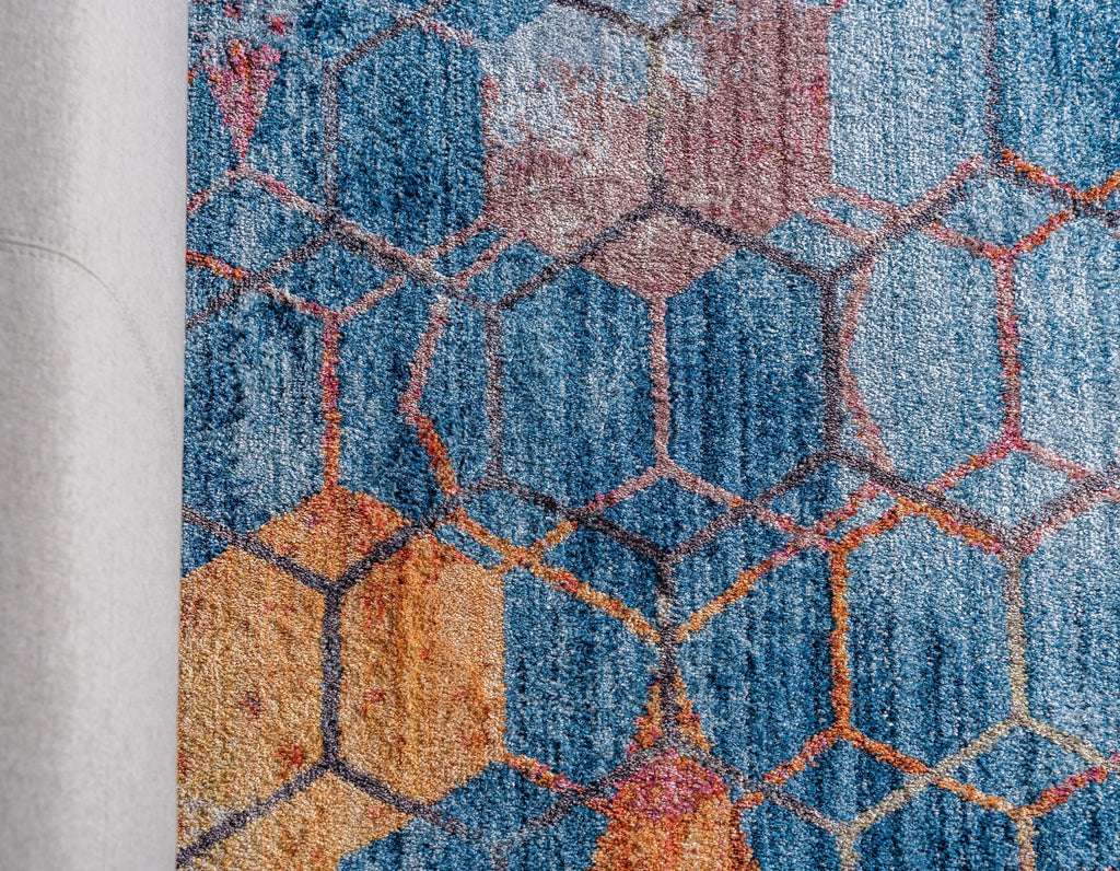 Reuben - Hexagon Gradient Rug