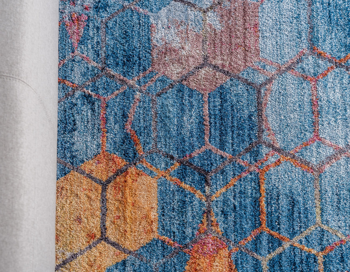 Reuben - Hexagon Gradient Rug