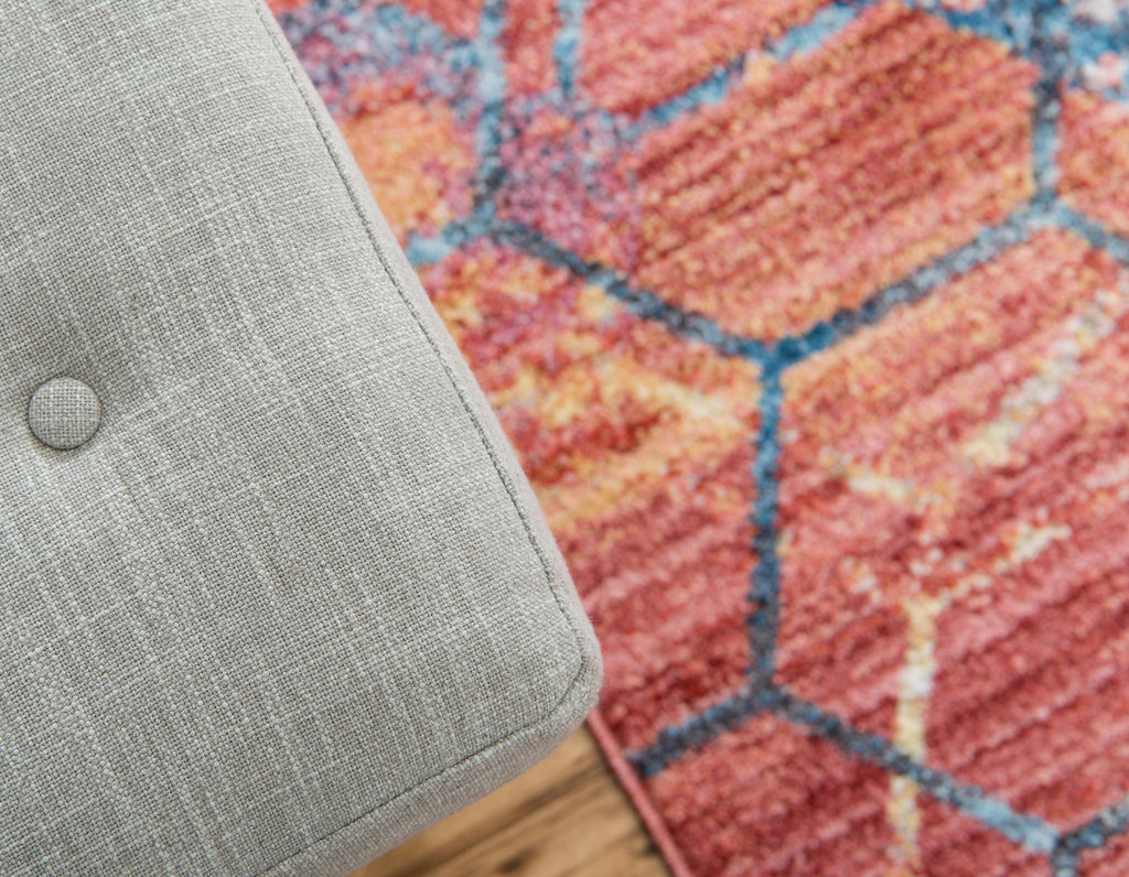 Reuben - Hexagon Gradient Rug