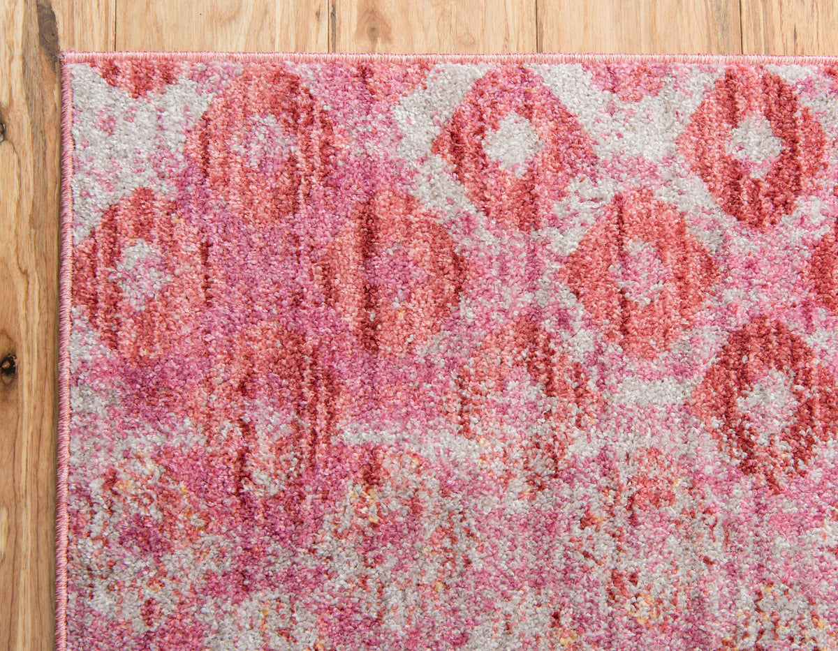 Devan - Rainbow Square-Pattern Rug