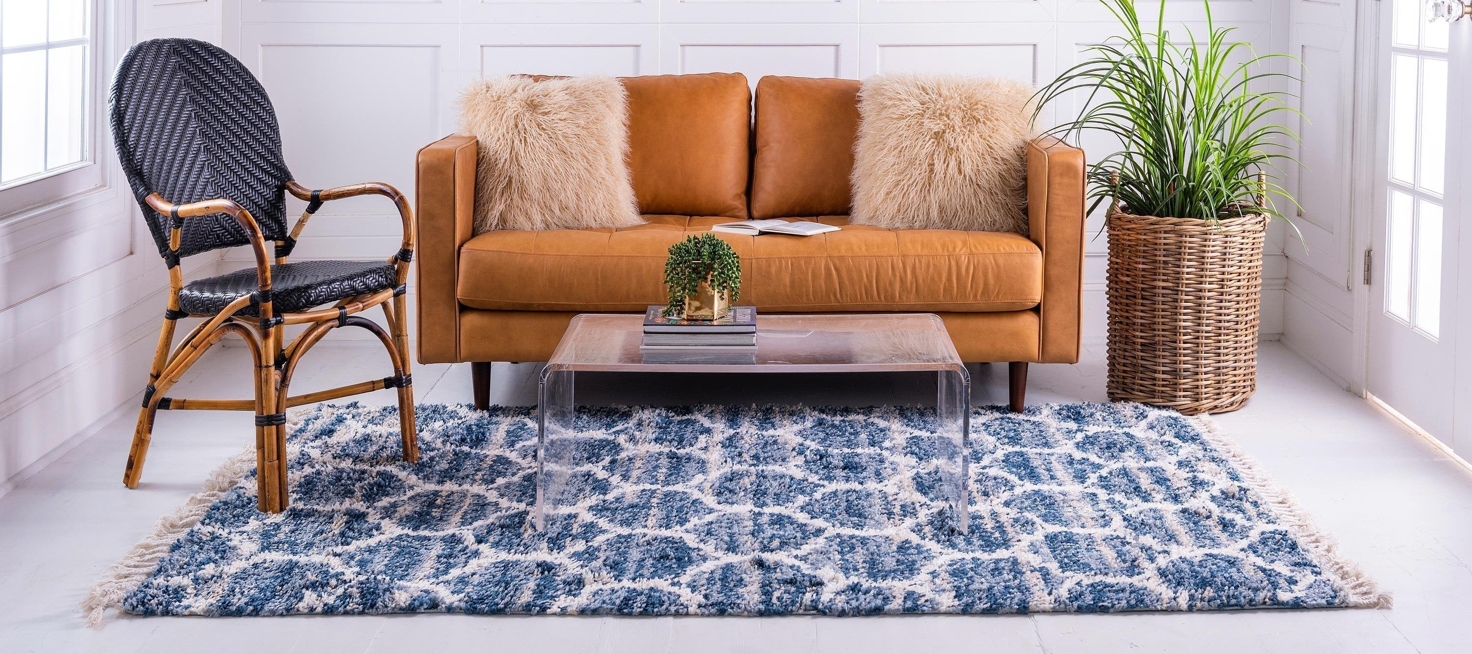 Broderick - Modern Pattern Shaggy Rug