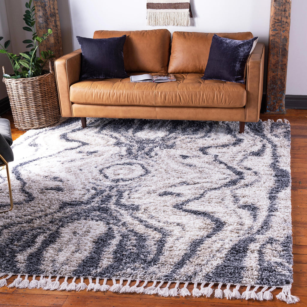 Quinten - Marble Color-Mix Shaggy Rug
