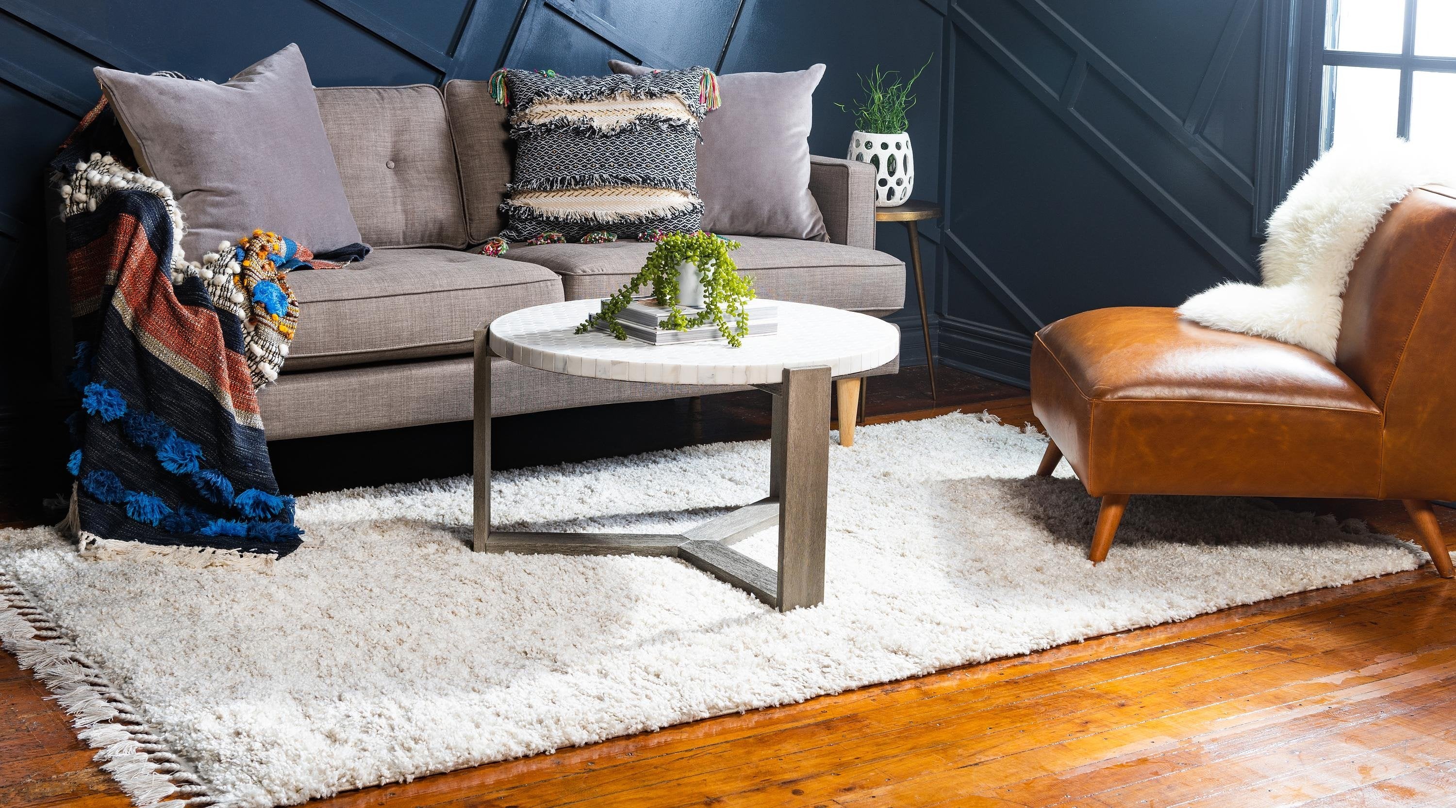 Jaydin - Mottled Shaggy Rug