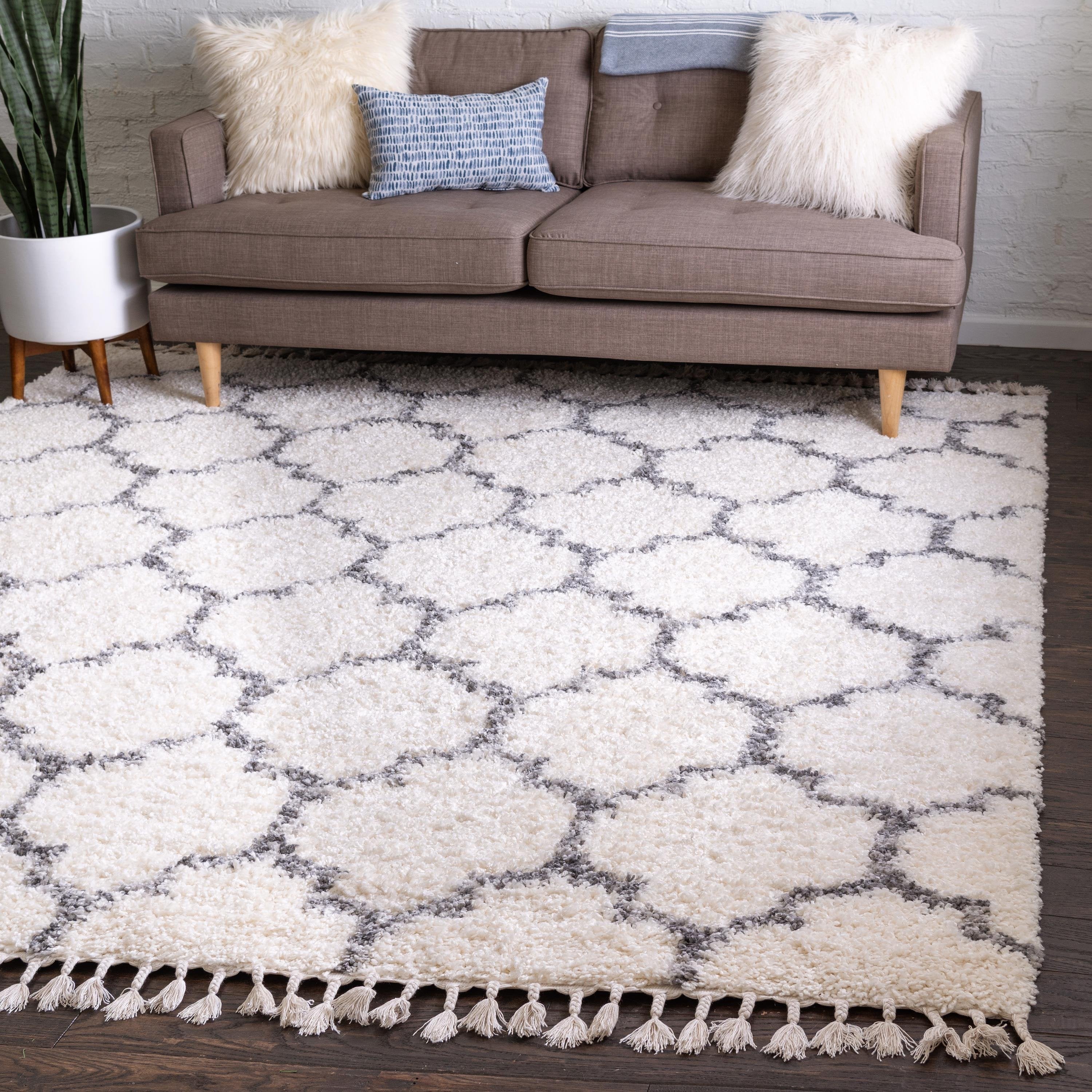 Broderick - Modern Pattern Shaggy Rug