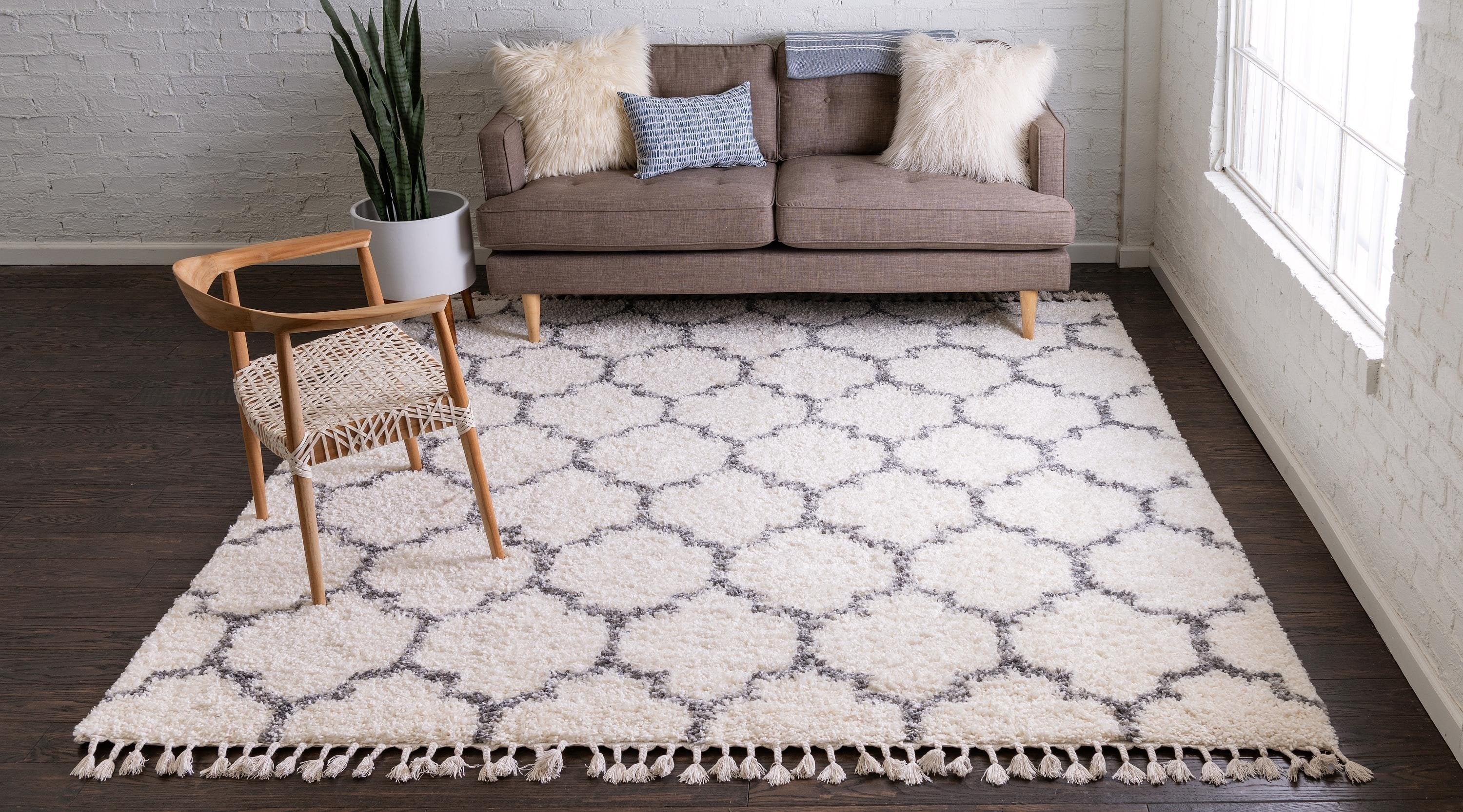 Broderick - Modern Pattern Shaggy Rug