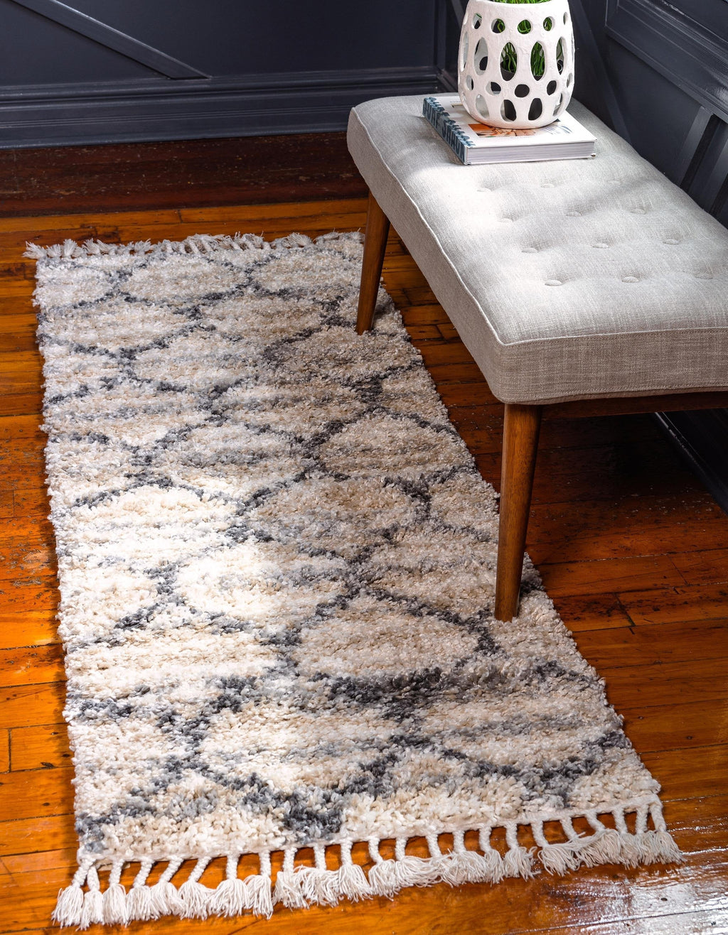 Broderick - Modern Pattern Shaggy Rug