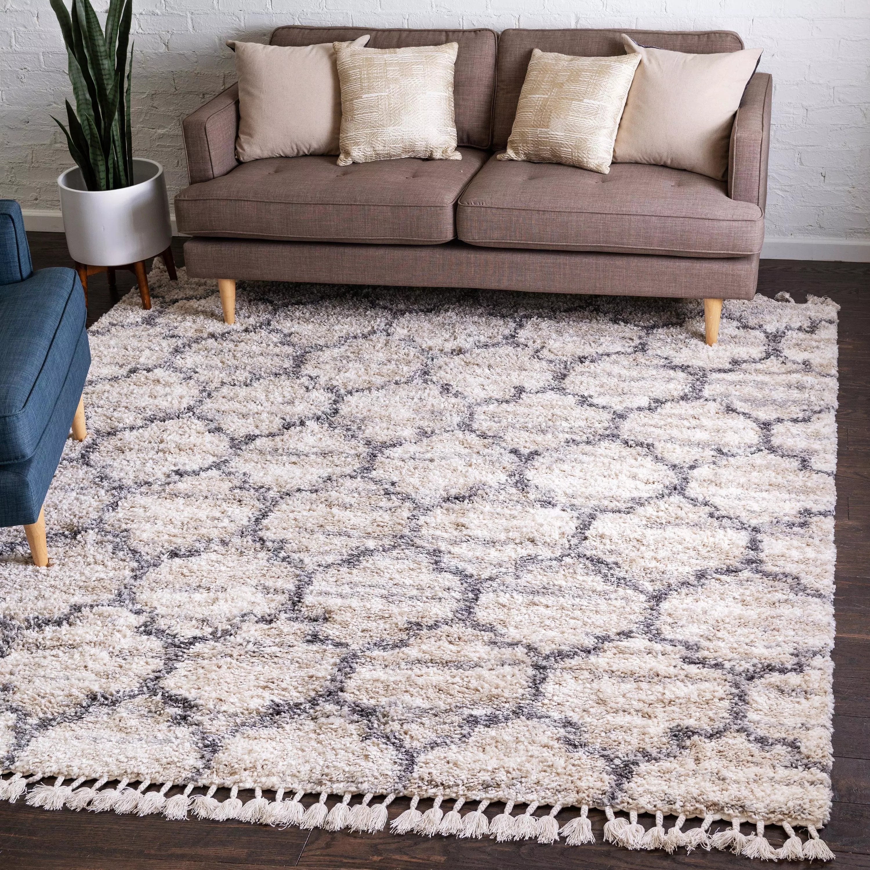 Broderick - Modern Pattern Shaggy Rug