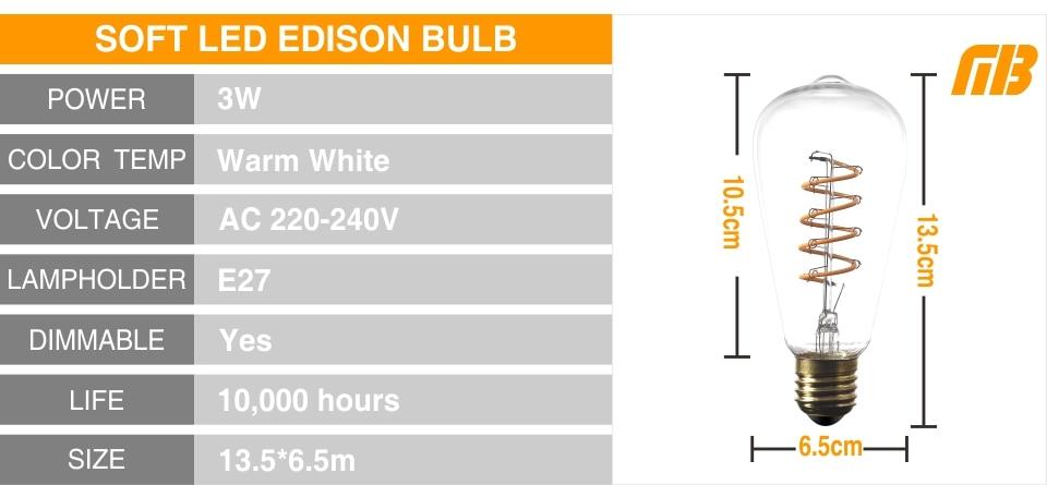 Jax - Classic Vintage LED Bulb