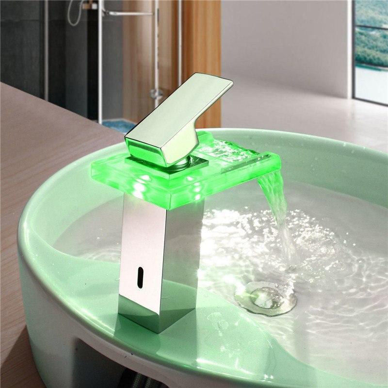 LED Temperature Color-Changing Faucet
