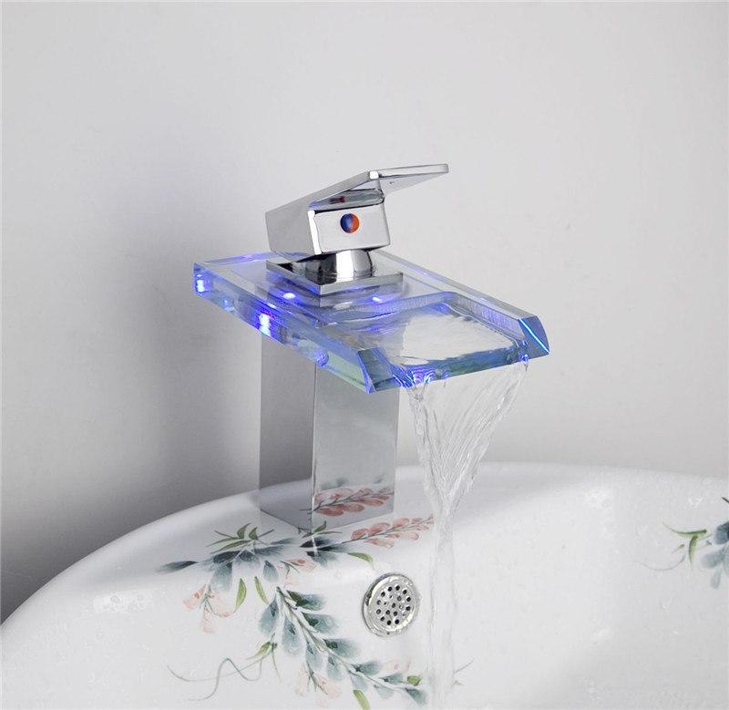 LED Temperature Color-Changing Faucet
