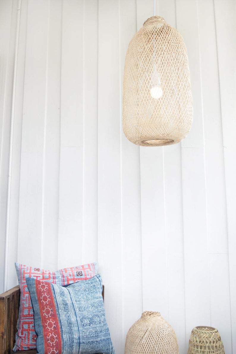 Kanya - Collapsible Bamboo Pendant Light