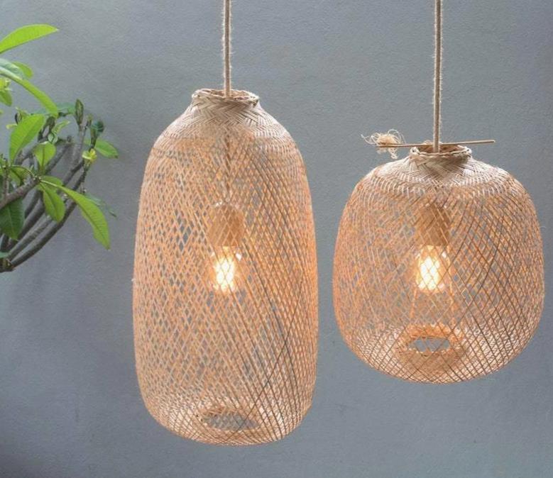 Kanya - Collapsible Bamboo Pendant Light