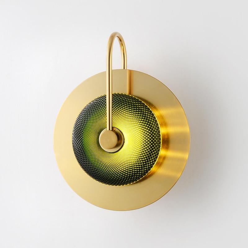 Wattle - Round Modern Art-Deco Wall Lamp