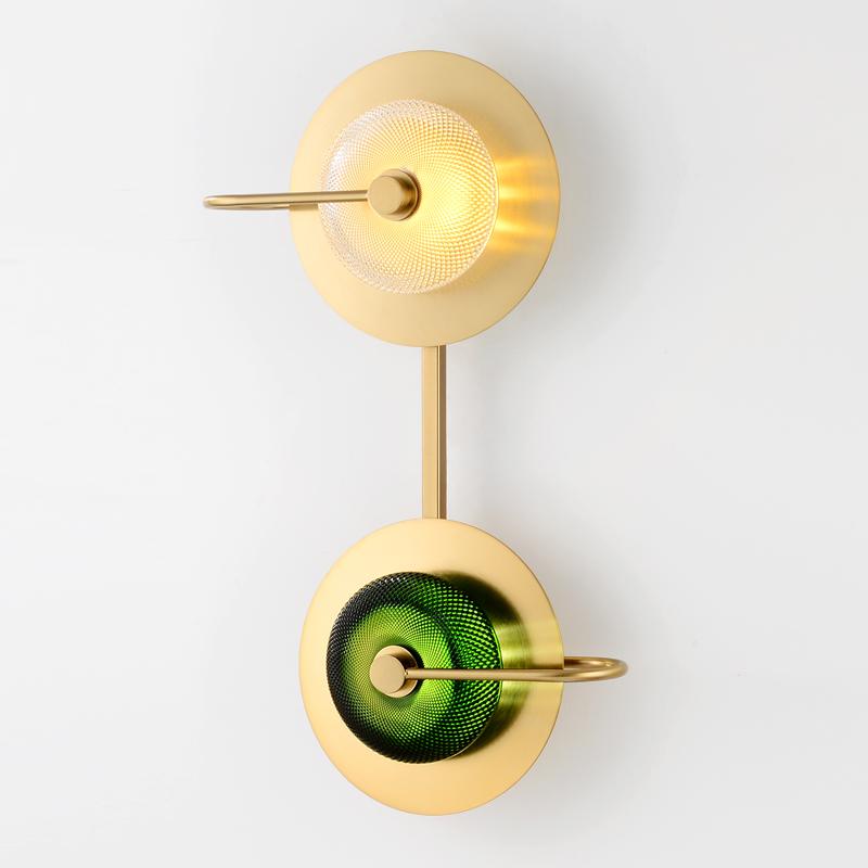 Wattle - Round Modern Art-Deco Wall Lamp