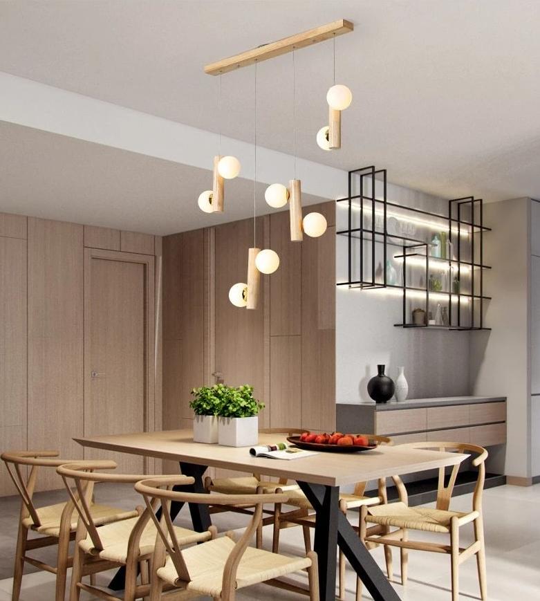 Prescott - Modern Wood Chandelier