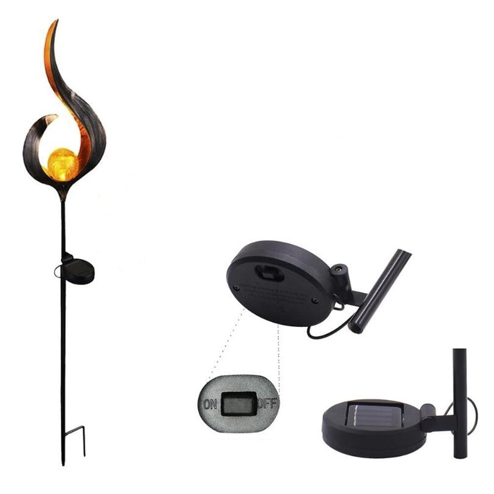 LED Artificial-Flame Garden Light