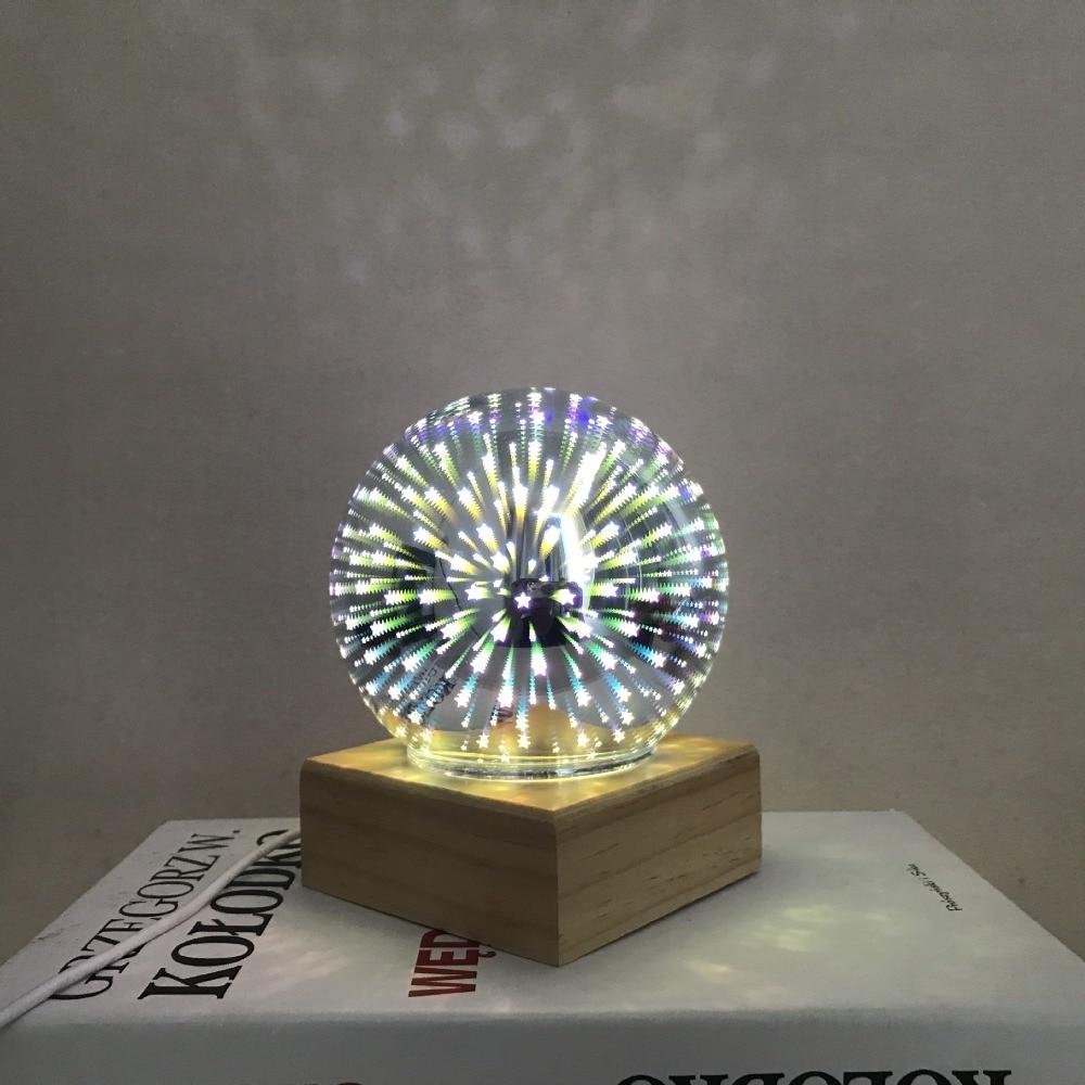 Modern Art Deco Crystal-Ball Night Light