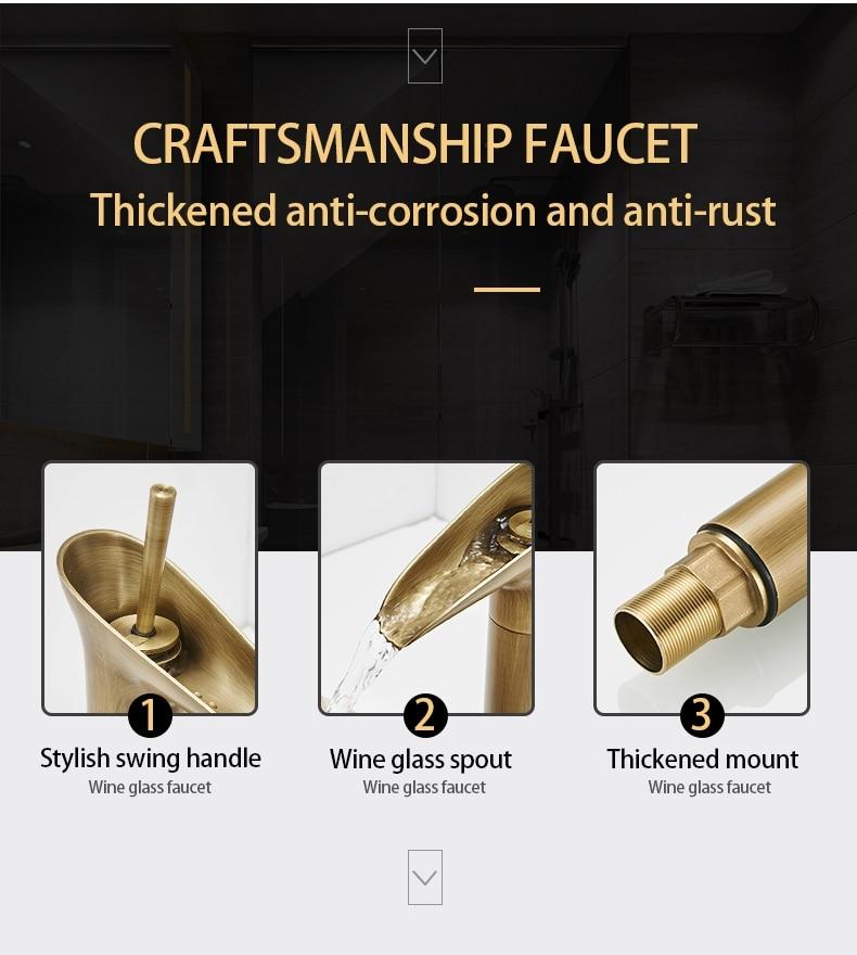 Clifton - Elegant Single-Lever Waterfall Bathroom Faucet