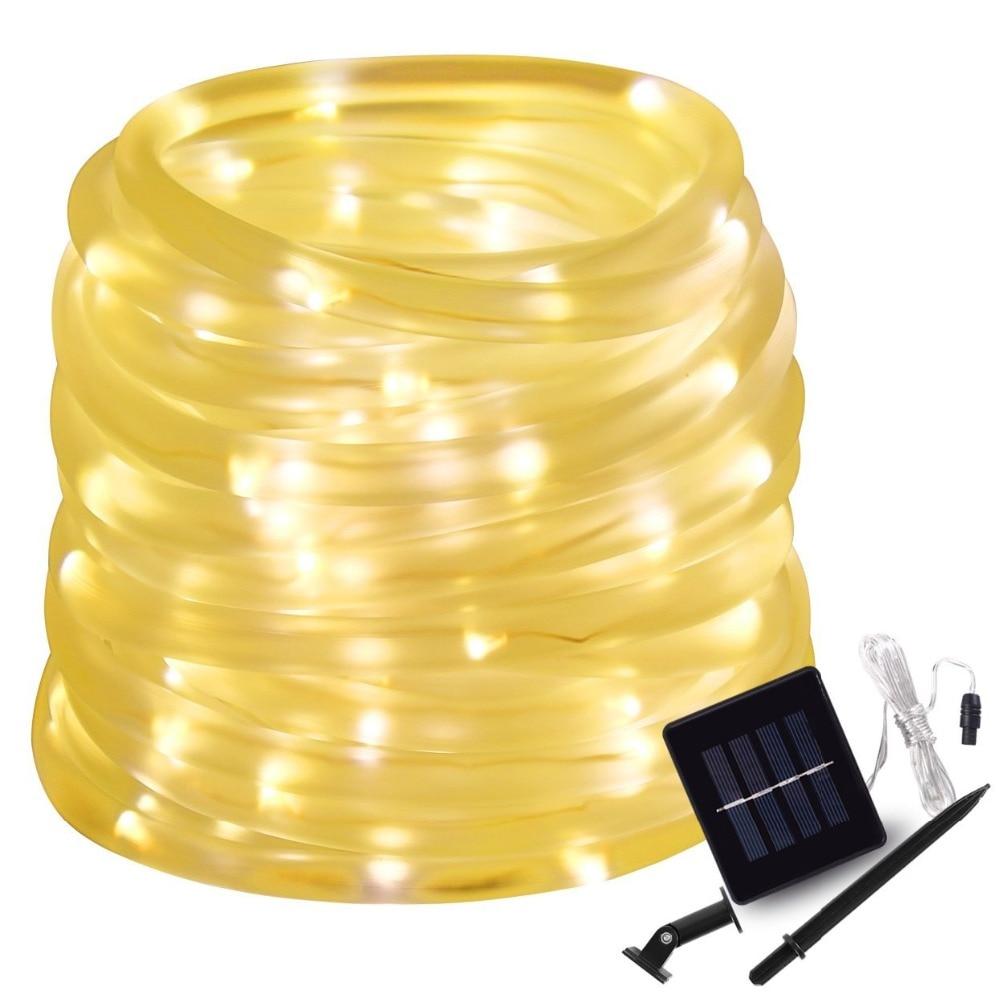 LED Solar Tube Garden String Light