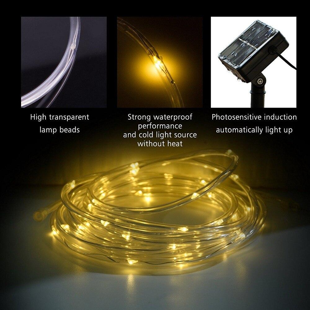 LED Solar Tube Garden String Light