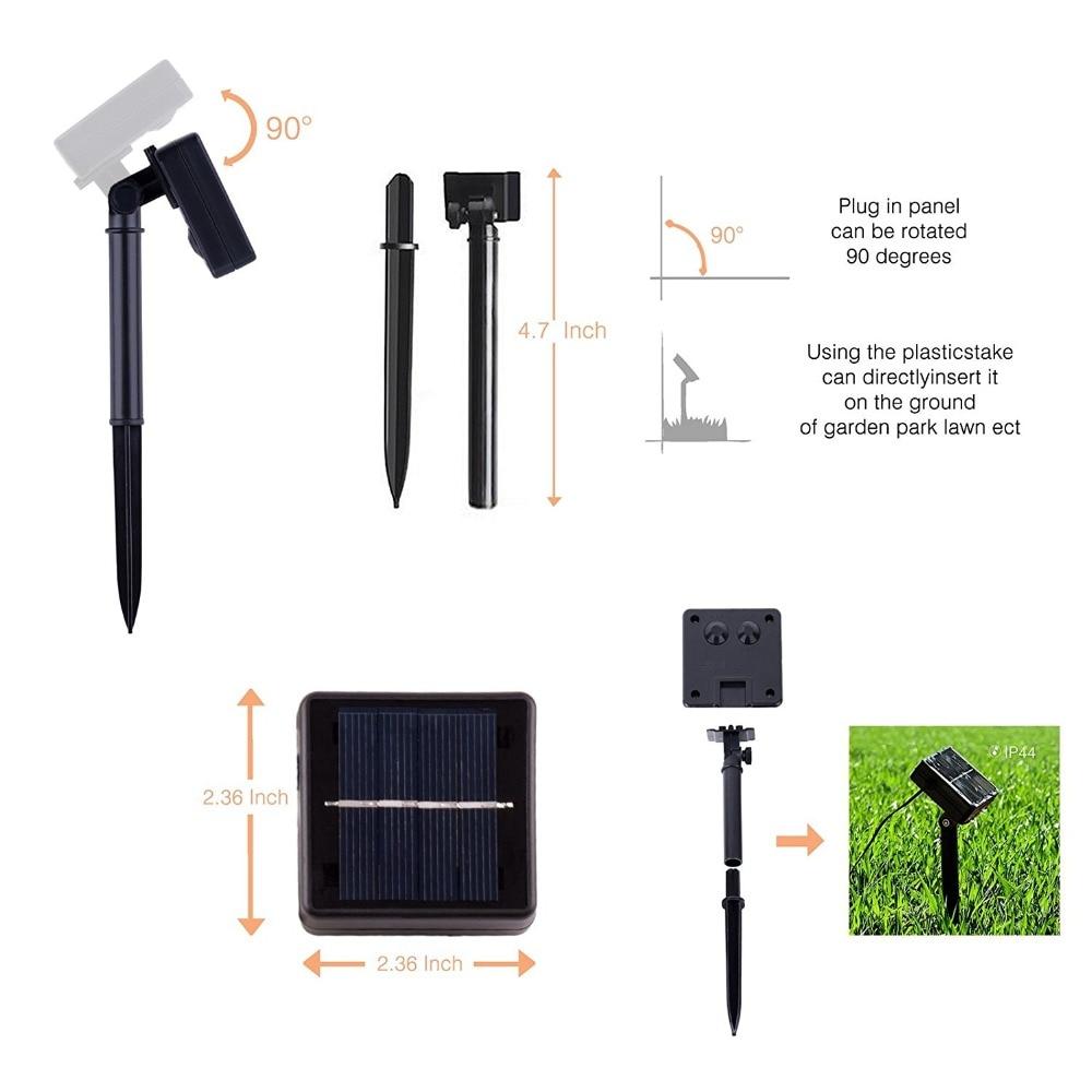 LED Solar Tube Garden String Light