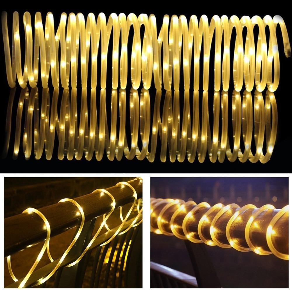 LED Solar Tube Garden String Light