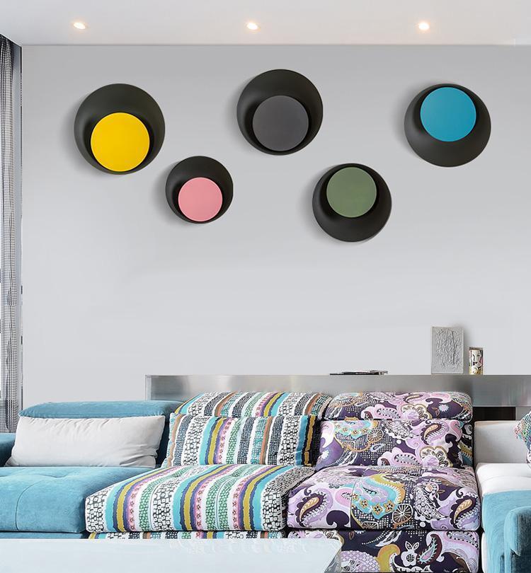 Grais - Modern Nordic Macaroon-Moon LED Wall Lamp