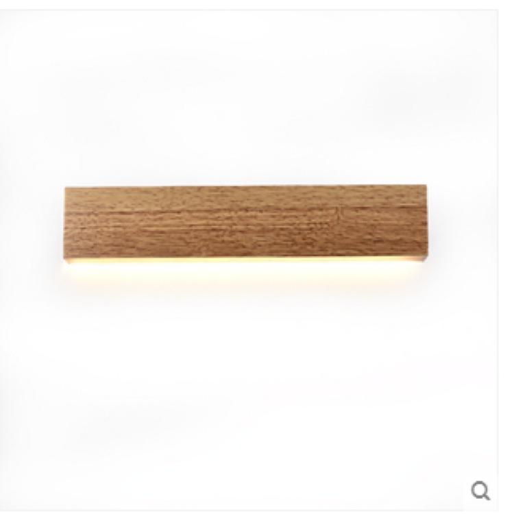 Eliana - Modern Oak Wood Shelf & Lamp
