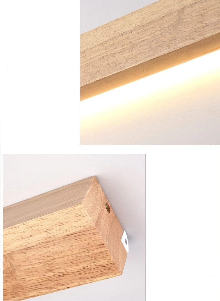 Eliana - Modern Oak Wood Shelf & Lamp