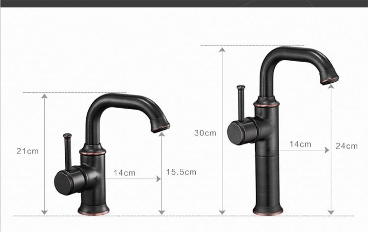 Anaia - Vintage-Style Brass Bathroom Faucet