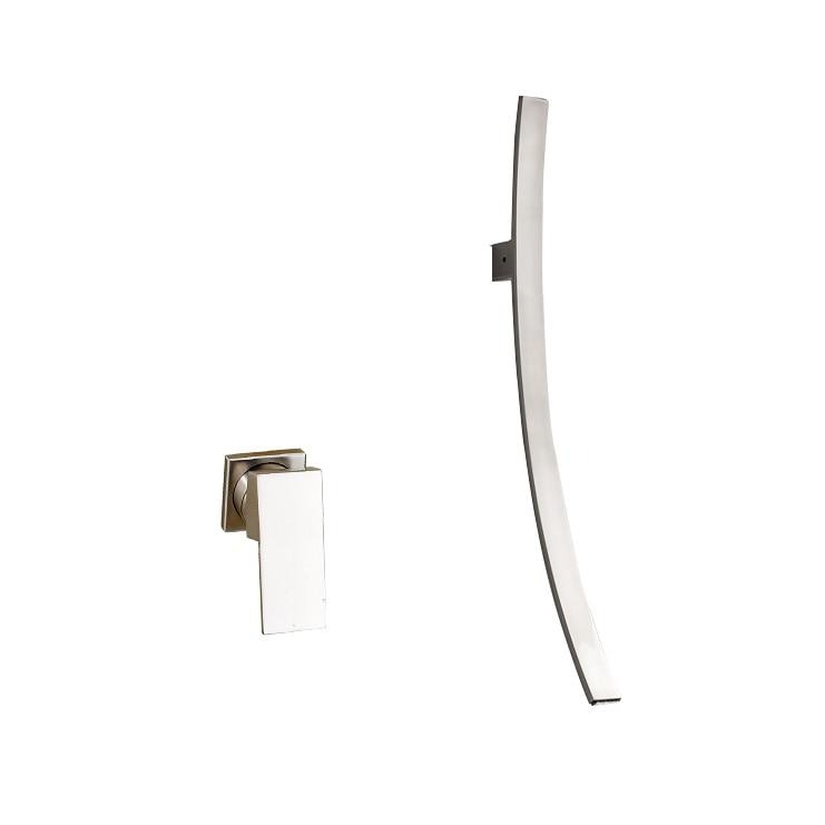 Miquel - Chrome Wall-Mounted Waterfall Bathroom Faucet